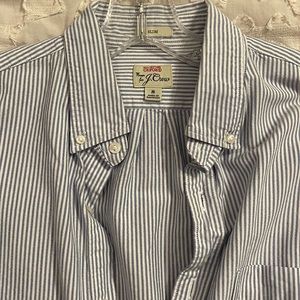 Striped button down
